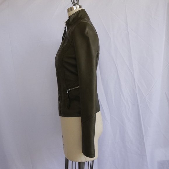 Le Chateau Faux Leather Motorcycle Jacket - NWOT - Picture 4 of 9